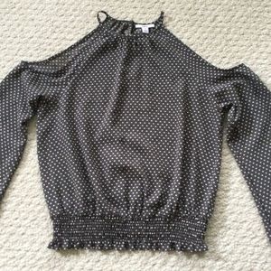 Bar III cold shoulder top